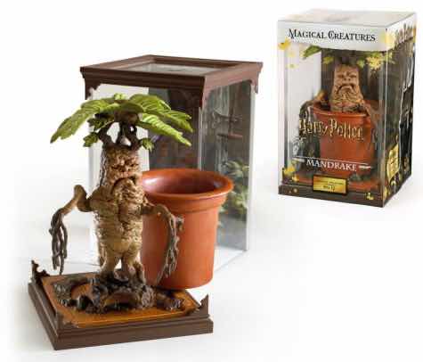 Figura the noble collection harry potter criaturas magicas n 17 mandragora