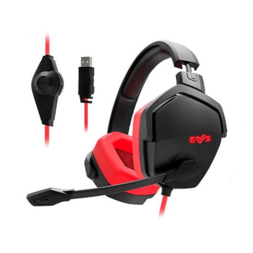 Auriculares micro gaming energy sistem esg4 7.1 red supraural - 50mm - usb - multiplataforma