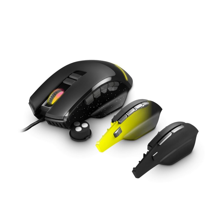Mouse raton optico energy sistem gaming esg m5 triforce 10000dpi - 100ips - 15 botones - usb - led rgb - xbox - ps4 - pc