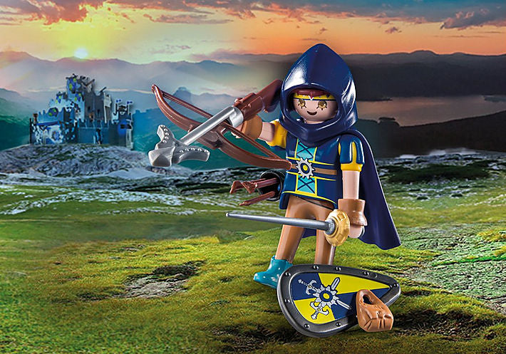 Playmobil novelmore - gwynn con equipo de combate