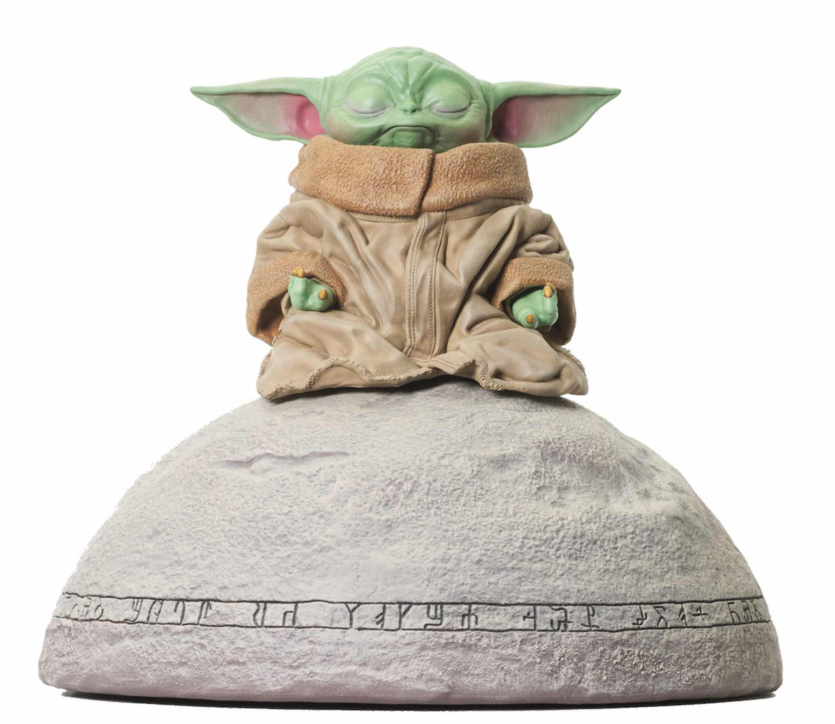 Figura diamond select toys star wars the mandalorian grogu on seein stone 1 - 6 escala milestones statue