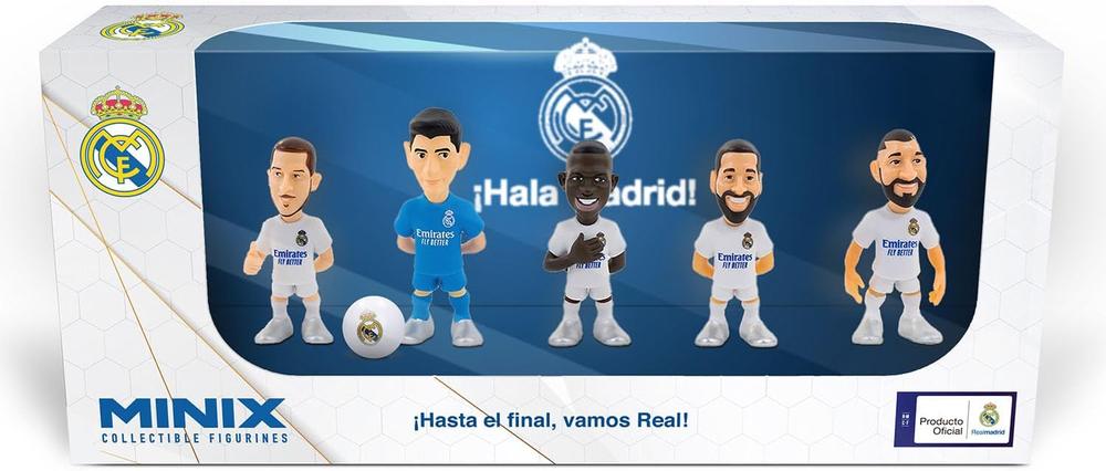 Pack 5 figuras minix pack real madrid 7 cm