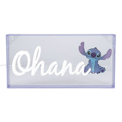 Lampara Led Neón Paladone Stitch Ohana