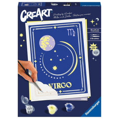 Kit para pintar con números ravensburger creart serie trend d zodiac: virgo