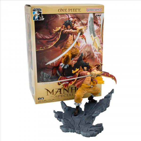 Figura banpresto one piece manhood gold d roger special ver. 9cm