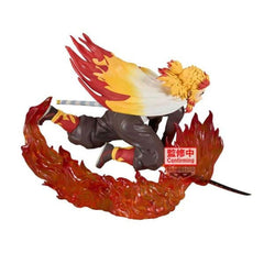Figura banpresto demon slayer kimetsu no yaiba vibration stars plus kyojuro rengoku 14cm