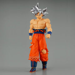 Figura banpresto dragon ball super solid edge works son goku ultra instinct 20cm