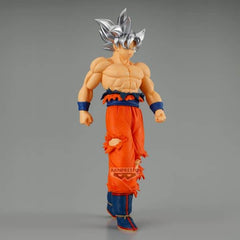 Figura banpresto dragon ball super solid edge works son goku ultra instinct 20cm