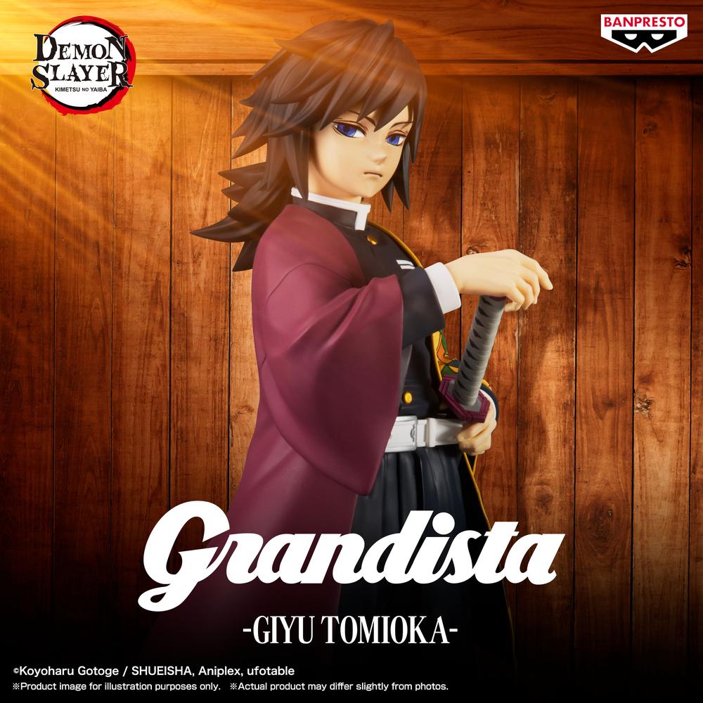 Figura banpresto demon slayer kimetsu no yaiba grandista giyu tomioka 24cm