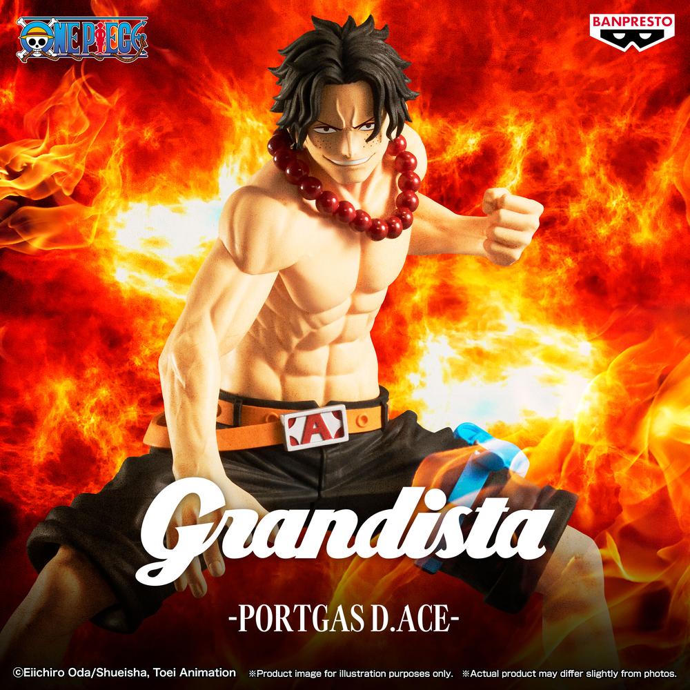 Figura banpresto one piece grandista portgas d.ace 20cm