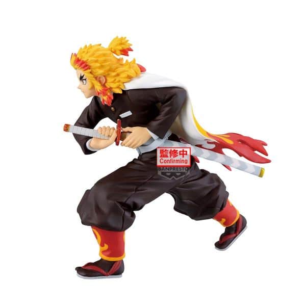 Figura banpresto demon slayer kimetsu no yaiba maximatic kyojuro rengoku 16cm