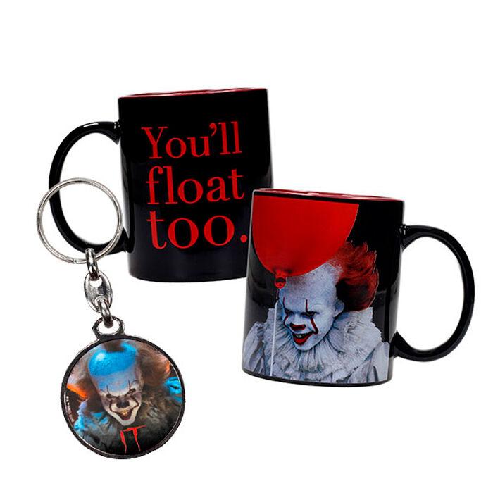 Pennywise taza + regalo llavero metalico it