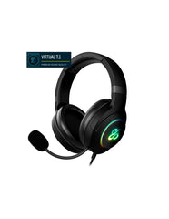 Auriculares gaming newskill sobek rgb 7.1 v2 usb - a microfono virtual negros