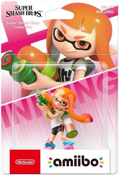 Figura Amiibo S. Smash Bros: Inkling Chica