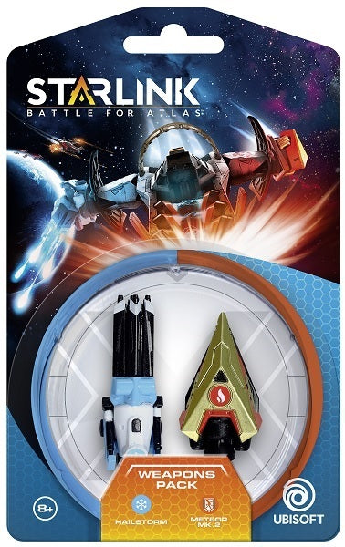 Figura Starlink Battle For Atlas Pack De Armas Hailstorm & Meteor Mk. 2
