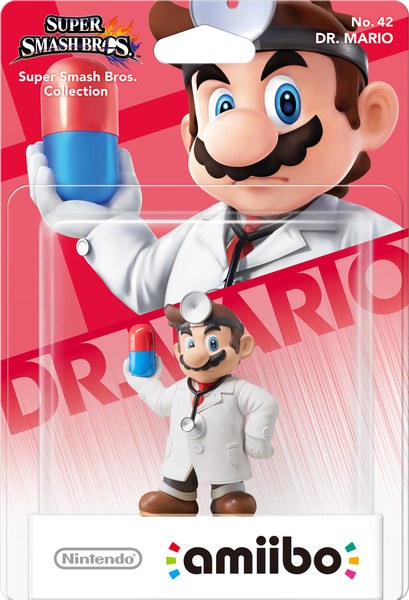Figura Amiibo S. Smash Bros: Dr. Mario