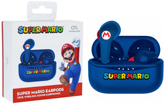 Auriculares Otl Wireless Earpods Super Mario Blue (azul)
