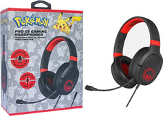 Auriculares Otl Pro G1 Gaming Headphones Pokemon Pokeball Black/red (negro/rojo) (consolas/tablet/movil/pc)