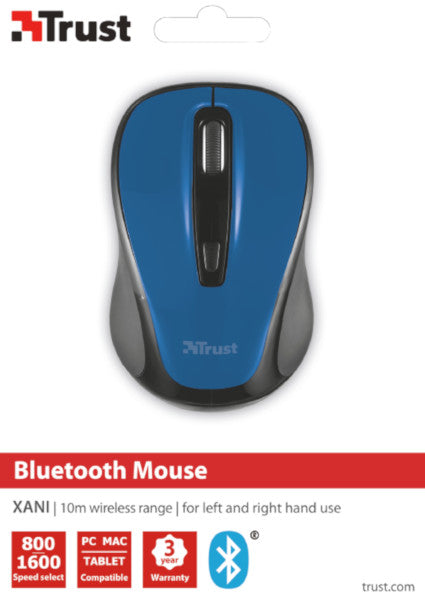 Ratón Trust Wireless Mouse Yvi- Blue Brillo (azul) (sensor Optico De 800 - 1.600 Ppp Reales)
