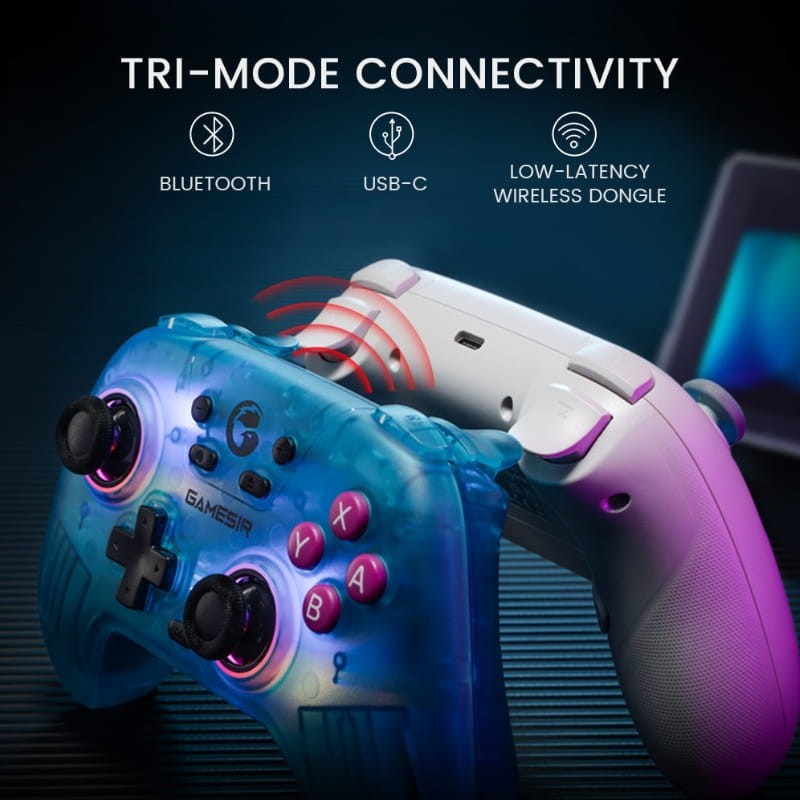 Mando GameSir T4n Nova Blanco - Gamepad para Nintendo Switch/PC/Smartphone/Tablet/iOS/Android TV Box