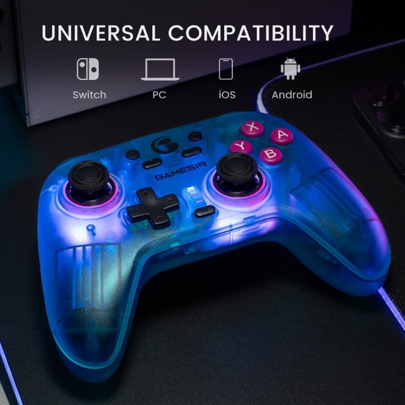 Mando GameSir T4n Nova Blanco - Gamepad para Nintendo Switch/PC/Smartphone/Tablet/iOS/Android TV Box