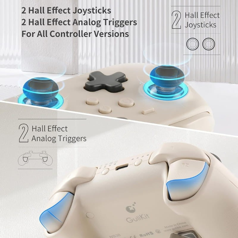 Joysticks Gulikit KK3 Pro NS38 Compatible Nintendo Switch, Android, iOS, Windows Negro