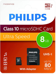 Philips Uhs-i Micro Sdxc Card 8gb + Adapter