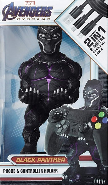 Figura Cable Guys Marvel Black Panther (2m Cable Usb)