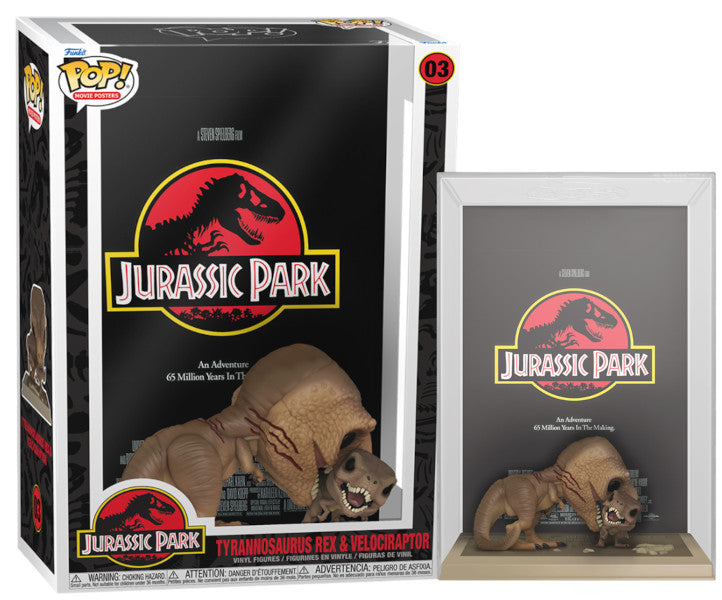 Figura Funko Pop!movie Posters-jurassicpark:tyrannosaurus Rex & Velociraptor