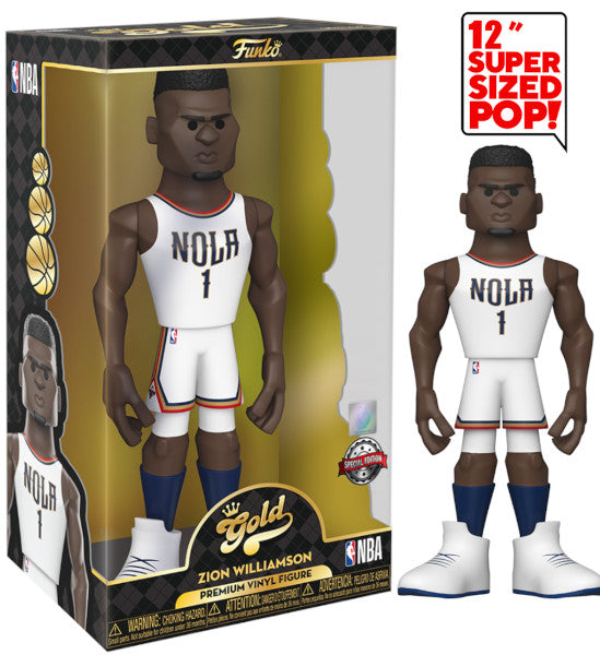 Figura Funko Pop! Gold 12" Nba: Zion Williamson (30 Cm) Special Edition
