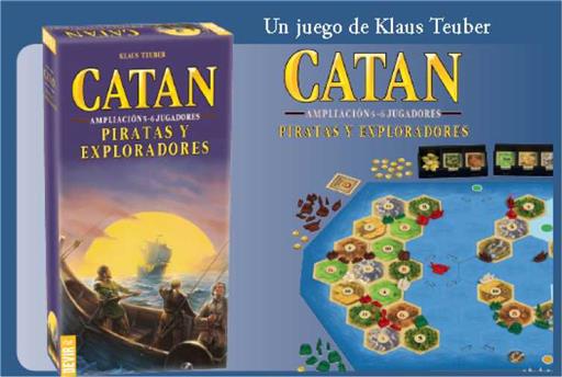 Juego de mesa devir catan piratas y exploradores 5 - 6 jugadores