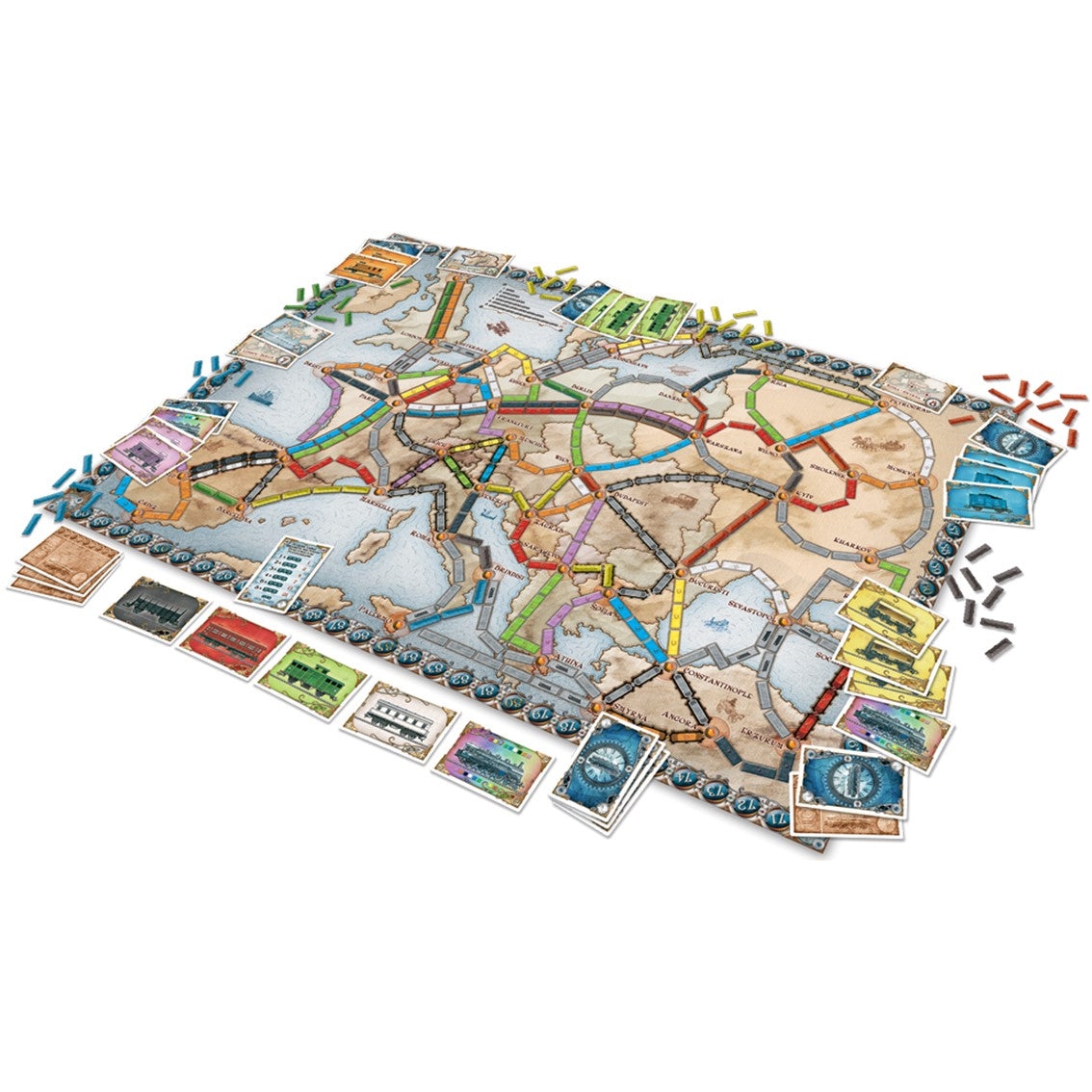 Juego de mesa asmodee aventureros al tren! europa pegi 8