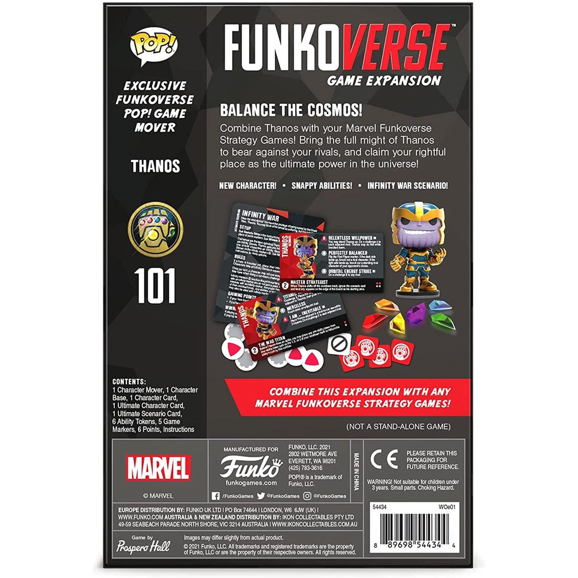 Juego de mesa funkoverse expansion marvel edicion 101 thanos espaol 57515