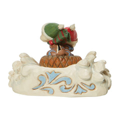 Figura enesco disney chip & dale en trineo navideo