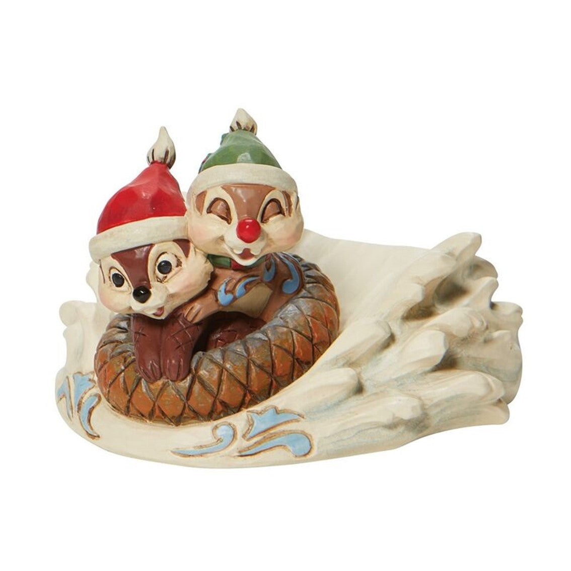 Figura enesco disney chip & dale en trineo navideo