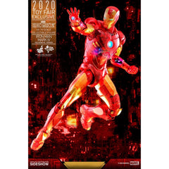 Figura hot toys marvel avengers vengadores iron man 2 mm 1 - 6 iron man mark iv version holografica 2020 toy fair exclusivo 30 cm