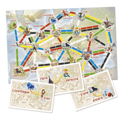 Juego de mesa aventureros al tren! el primer viaje pegi 6