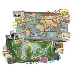 Juego de mesa aventureros al tren! la vuelta al mundo pegi 8