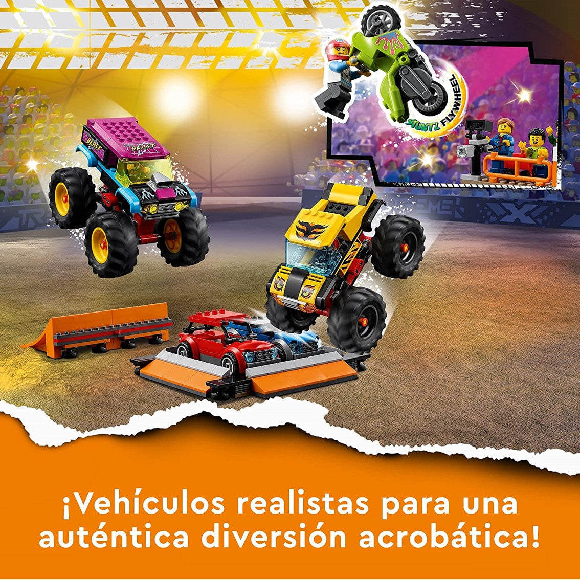 Lego city espectáculo acrobático arena