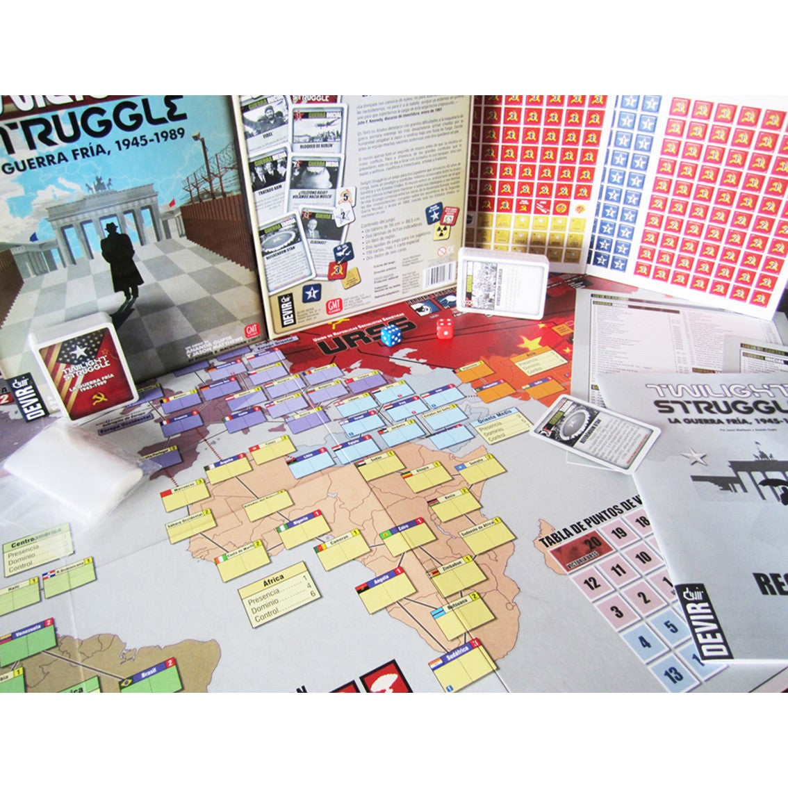 Juego de mesa devir twilight struggle: la guerra fría pegi 14