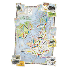 Juego de mesa aventureros al tren! reino unido pegi 8