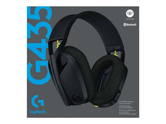 Auriculares con micrófono logitech g435 gaming inalámbricos negro