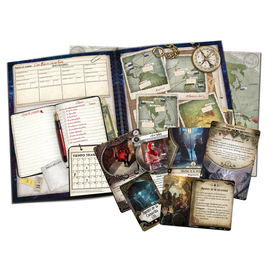 Juego de mesa arkham horror lcg las llaves escarlata expansion campaa pegi 14