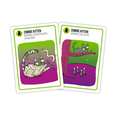 Juego de mesa exploding kittens zombie kittens edad recomendada 7 aos