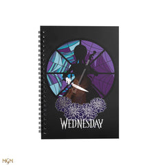 Libreta cinereplicas wednesday addams - miercoles y violonchelo