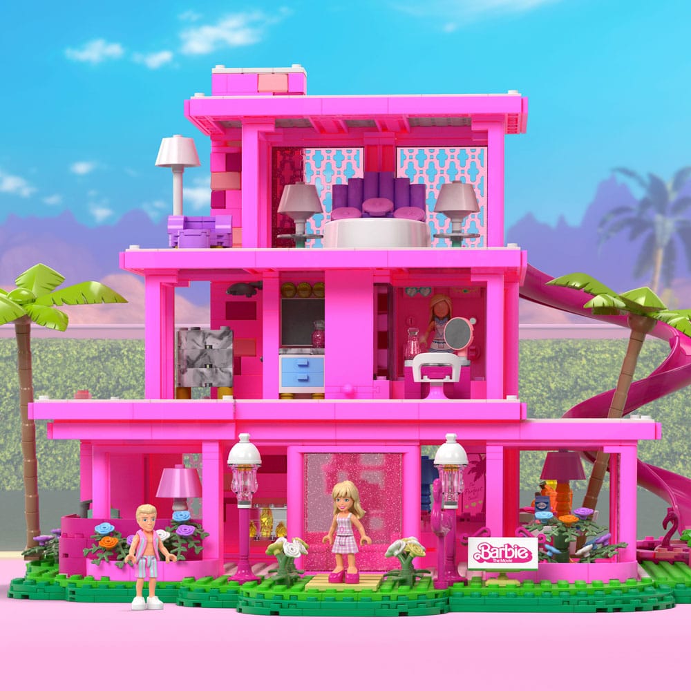 Figura mattel mega construx barbie the movie la casa de los sueos de barbie