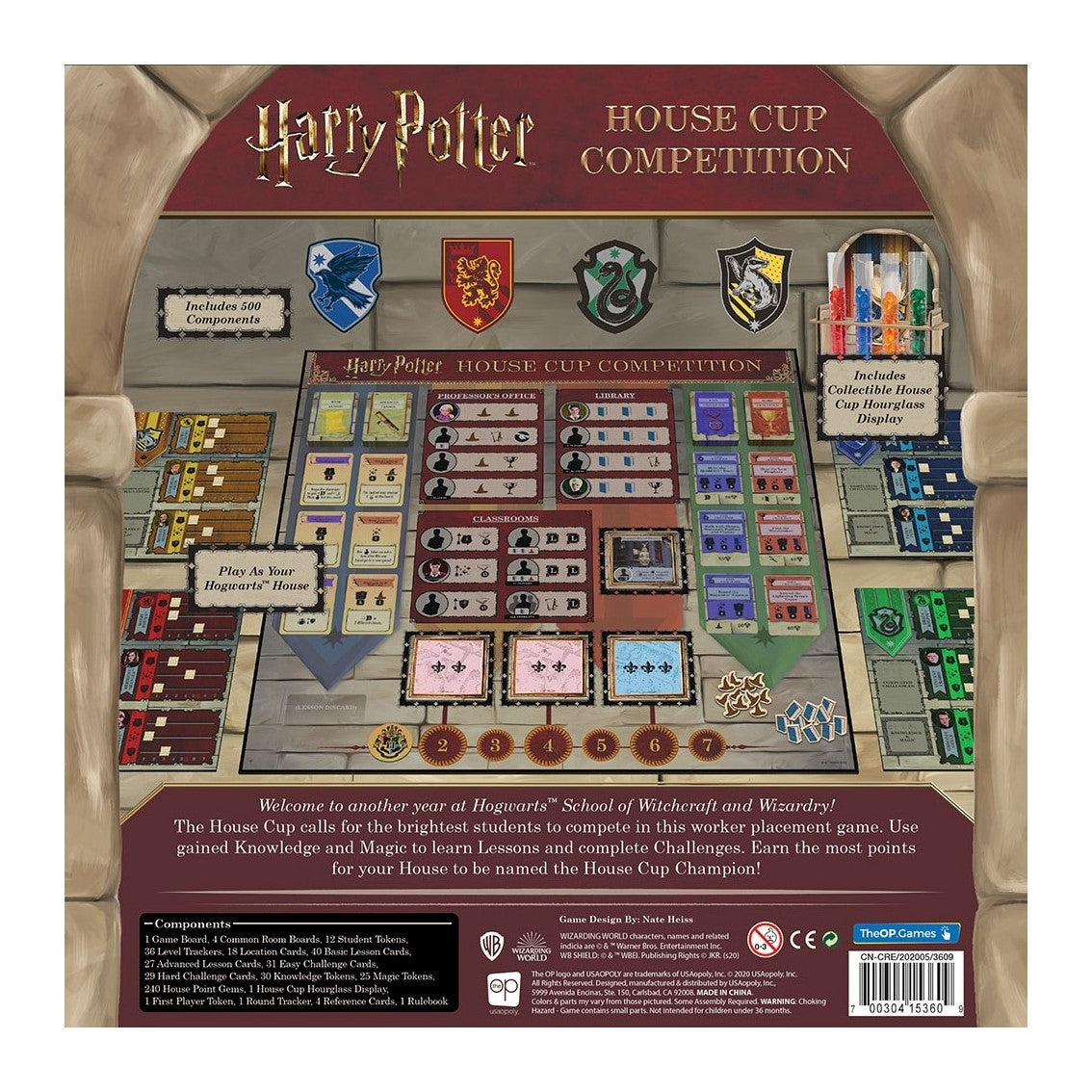 Juego de mesa harry potter house cup competition edad recomendada 11 aos (ingles)