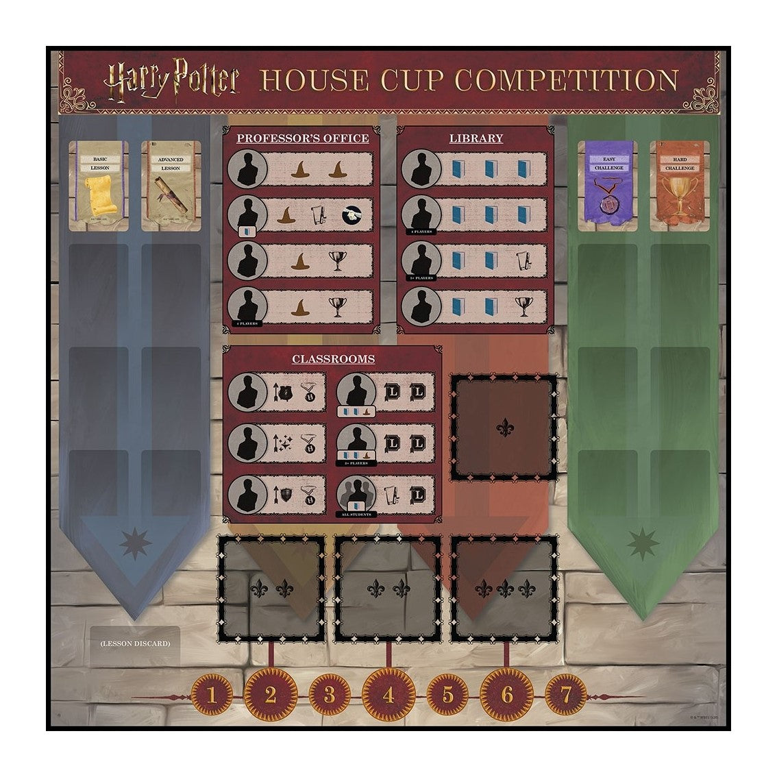 Juego de mesa harry potter house cup competition edad recomendada 11 aos (ingles)