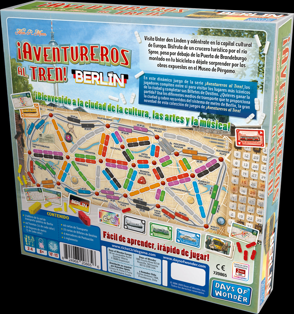 Juego de mesa aventureros al tren! berlín pegi 8