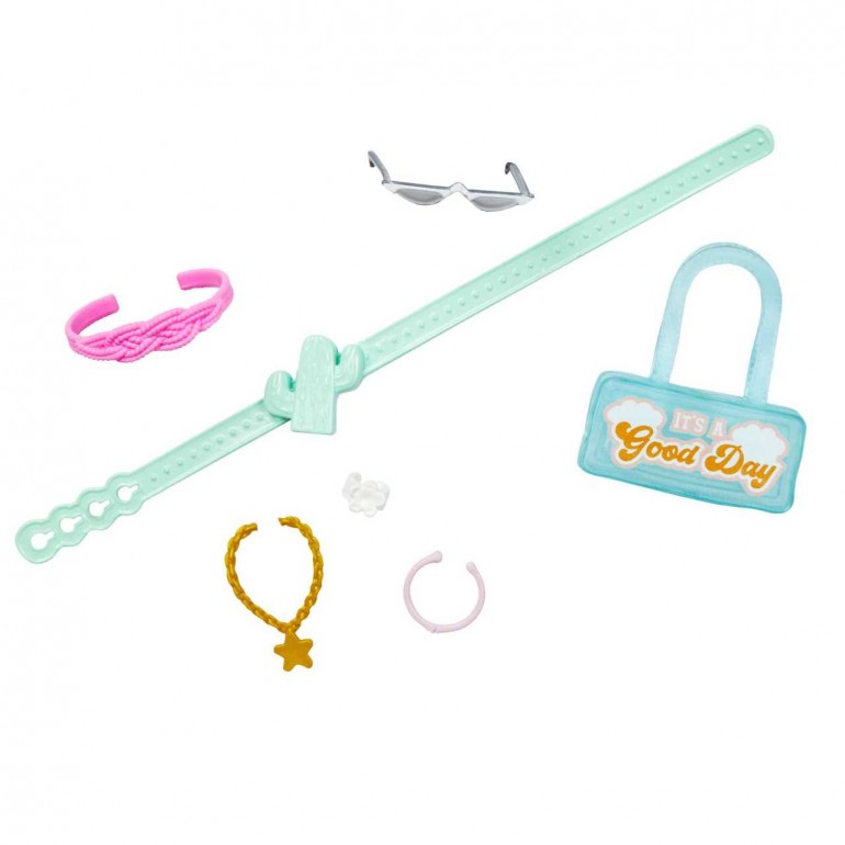 Mueca barbie mattel mono rosa